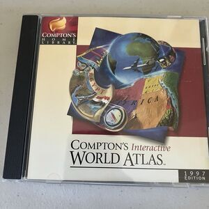 Compton's Interactive World Atlas 1997 Edition Home Library Complete CIB
